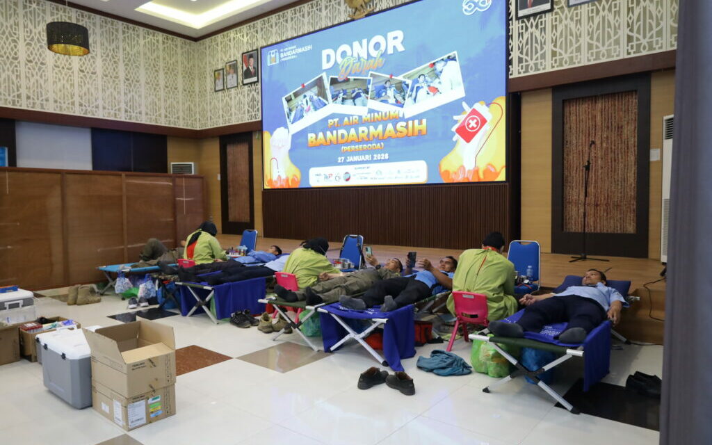 Peringati HUT ke-53, PAM Bandarmasih Gelar Donor Darah